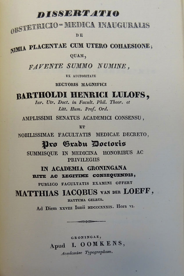 Afbeelding van het titelblad van de dissertatie van Matthias