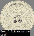 Een "draailied" voor het huwelijk tussen Manta Rutgers van der Loeff (1848-1889) en Maria Elisabeth Adriana Fockema (1852-1935).