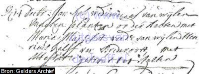Huwelijksakte van "Jan Kok" en "Maria Manschot". Huwelijksdatum is 14 December 1738.