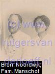 Dirk Leupen (1882-1964) en Wilhelmina Gertrude Twiss (1882-1952). ± 1918 Indië?