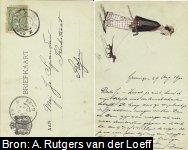 Briefkaart van (en getekend door) Abraham Rutgers van der Loeff (1882-1961) aan Adelaïde Johanna Hermina Spandaw (1887-1969) ("Jo Spandau"), d.d. 29 Augustus 1900.