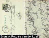 Briefkaart van (en getekend door) Abraham Rutgers van der Loeff (1882-1961) aan Adelaïde Johanna Hermina Spandaw (1887-1969) ("Jo Spandau"), ca. 1900.