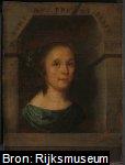 Maria Eversdijk (±1624-1674). Echtgenote van Nicolaes Blancardus. Schilder: Willem Eversdijk (±1620-1671). Datering 1666.