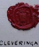 Scan van het familiewapen van de familie Cleveringa
