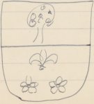Scan van het familiewapen van de familie Stenhuis