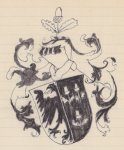 Scan van het familiewapen van de familie van der Bilt