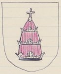 Scan van het familiewapen van de familie van Pabst