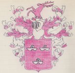 Scan van het familiewapen van de familie Trip