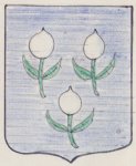 Scan van het familiewapen van de familie Wichers