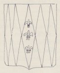 Scan van het familiewapen van de familie De Geer